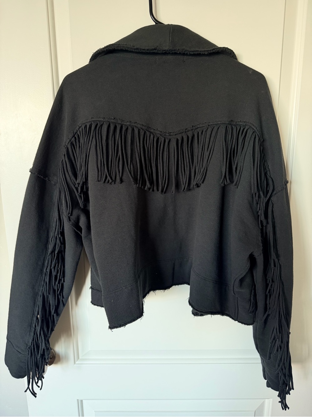 Ragabond x Free People Wyatt Black Fringe Cardi - Picture 5 of 7